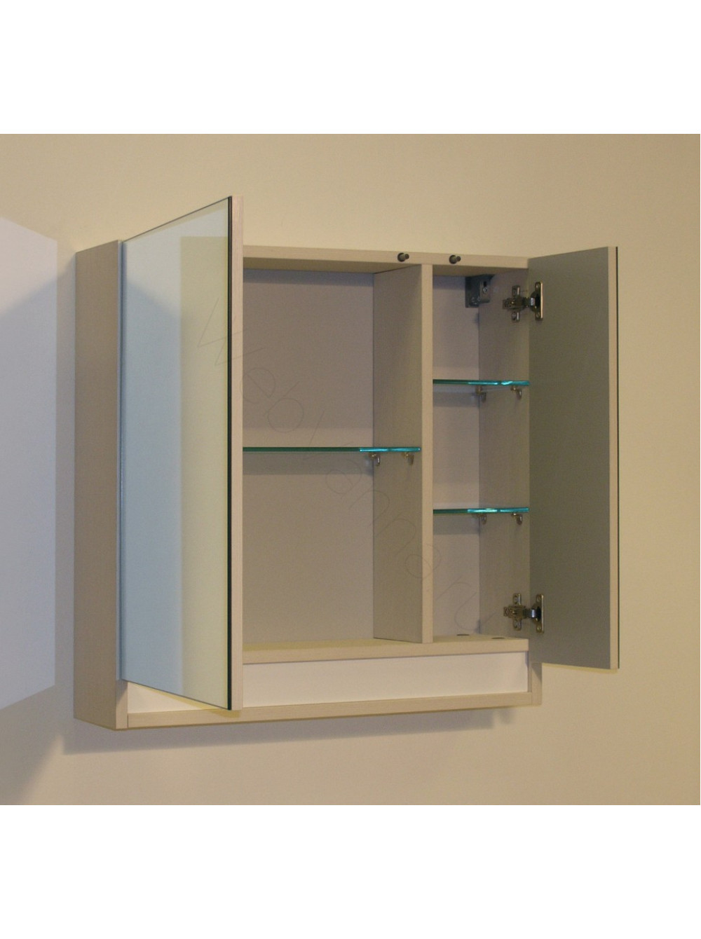Valente massima m700 12 шкаф навесной с зеркалом (700х600х170) мокко